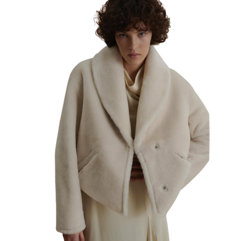 Blouson court fourrure...