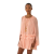 Mini robe cape fronce mousseline soie bio rose volants liens