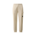 Pantalon survêtement coton molleton relief diagonal blanc