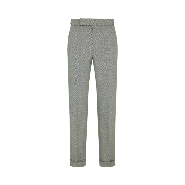 Pantalon de costume TOM FORD laine vierge micro caviar gris
