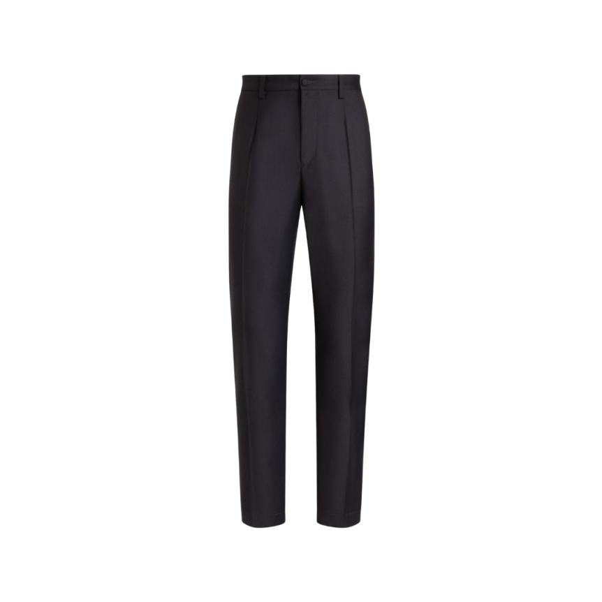 Pantalon de costume DOLCE & GABBANA sergé laine bleu marine