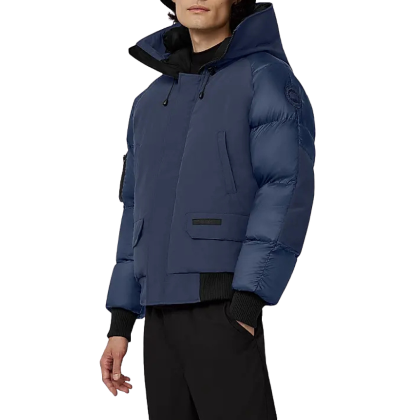 Blouson aviateur bomber CANADA GOOSE Chilliwack capuche bleu marine
