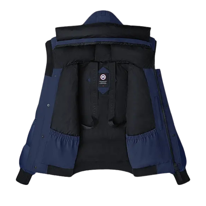 Blouson aviateur bomber CANADA GOOSE Chilliwack capuche bleu marine