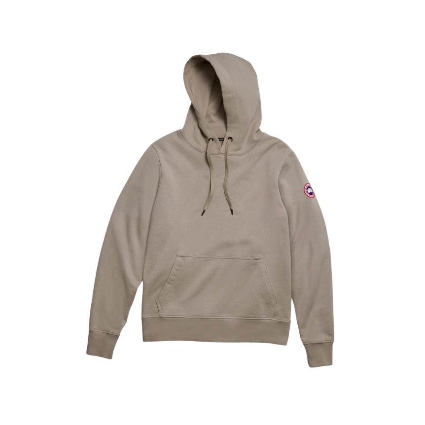 Sweat-shirt à capuche CANADA GOOSE Huron coton beige