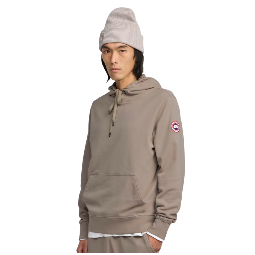 Sweat-shirt à capuche CANADA GOOSE Huron coton beige