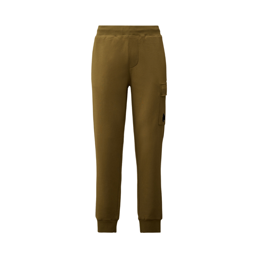 Jogging Pantalon de survêtement CP COMPANY polaire coton kaki poche cargo lentille