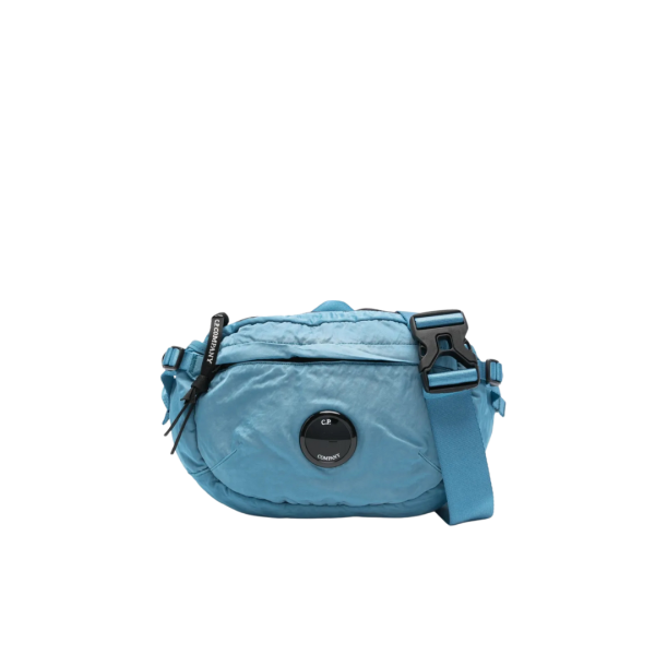 Sac bandoulière CP COMPANY banane nylon B Lens bleu ciel