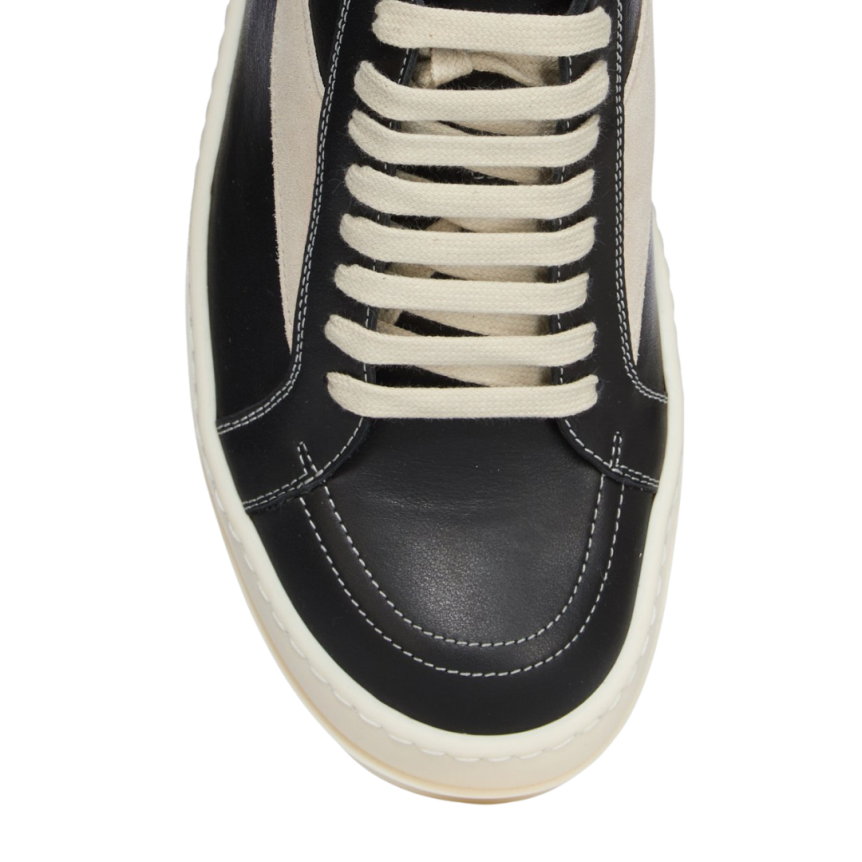 Baskets vintage Rick Owens Concordians FW25 cuir noir
