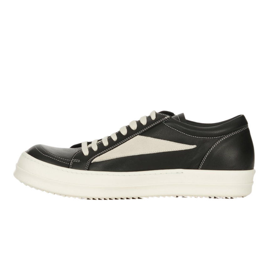 Baskets vintage Rick Owens Concordians FW25 cuir noir