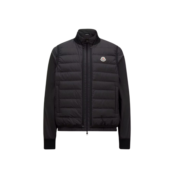 Doudoune courte 3-en-1 MONCLER Verney nylon noir réversible gilet amovible