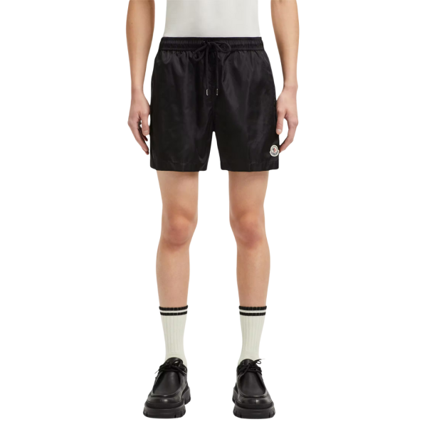 Short de bain MONCLER nylon noir