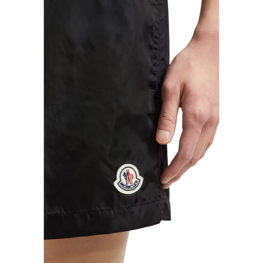 Short de bain MONCLER nylon noir