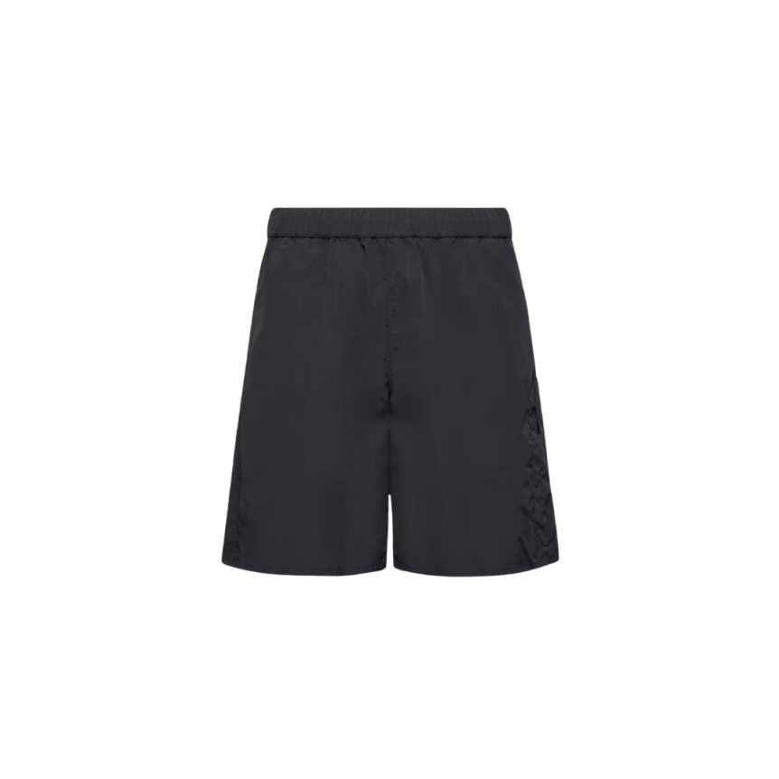Short de bain MONCLER poche cargo nylon noir mat