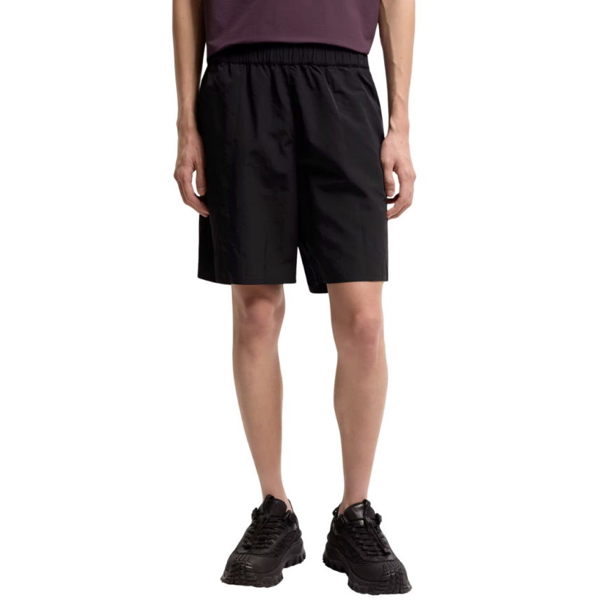 Short de bain MONCLER poche cargo nylon noir mat