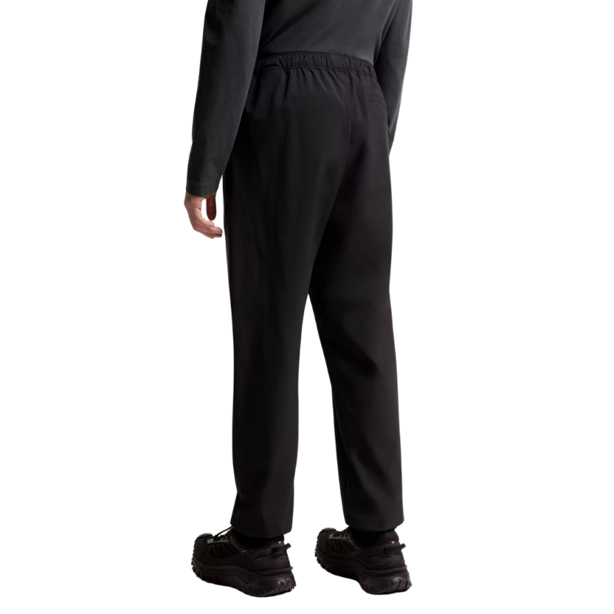 Pantalon de survêtement MONCLER coton stretch noir à logo noir