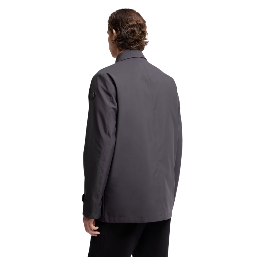 Doudoune-chemise mi-longue 3-en-1 MONCLER Brecon bleu marine gilet amovible