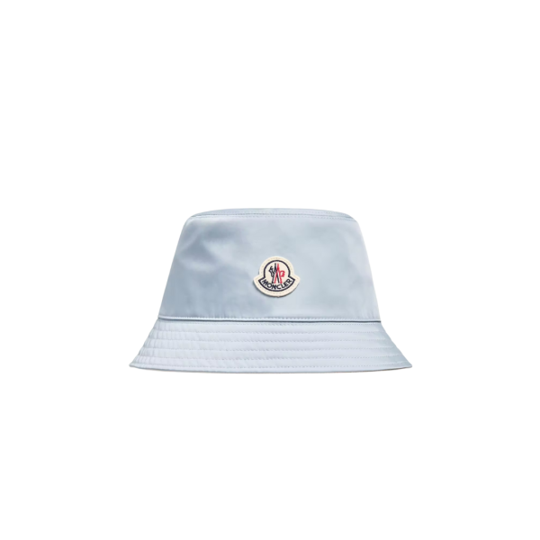 Bob réversible MONCLER gabardine polyester bleu ciel écru