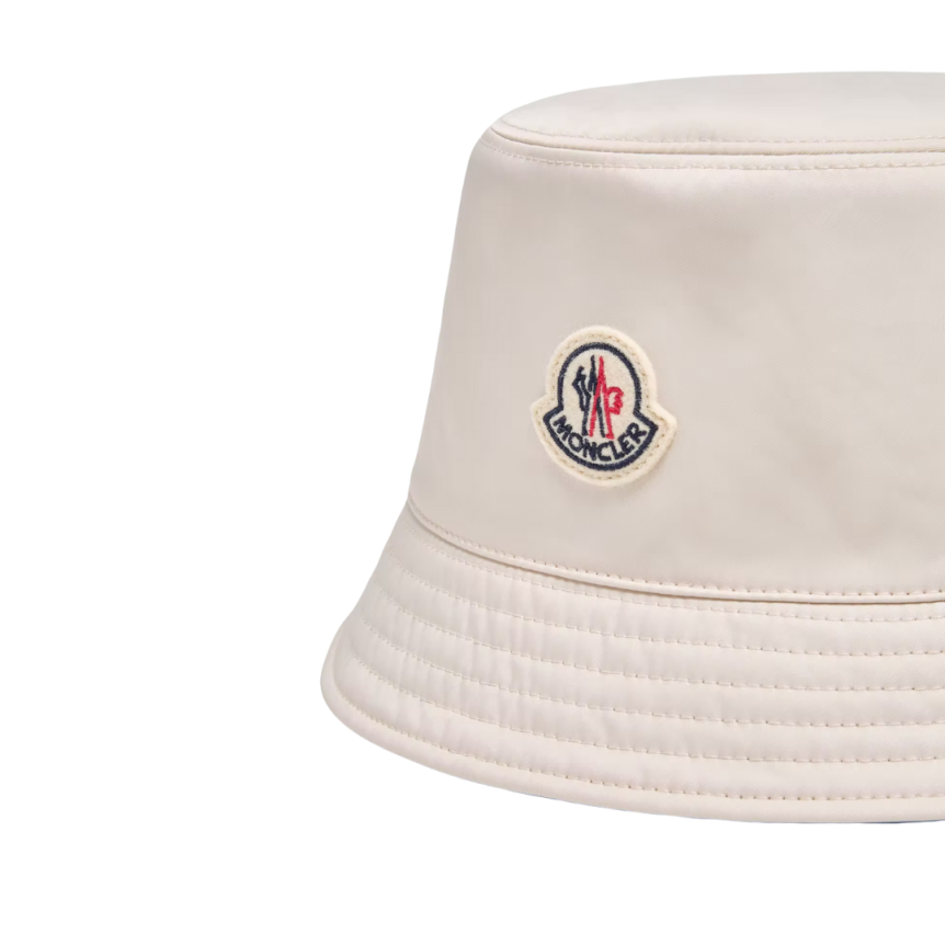 Bob réversible MONCLER gabardine polyester bleu ciel écru