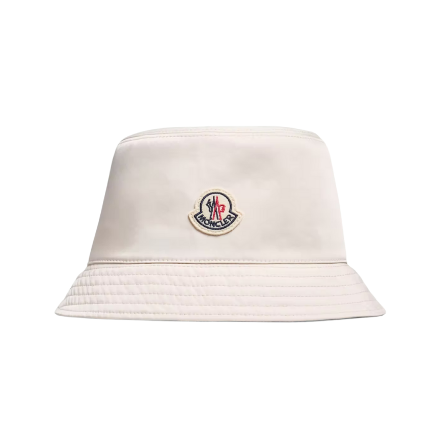 Bob réversible MONCLER gabardine polyester bleu ciel écru