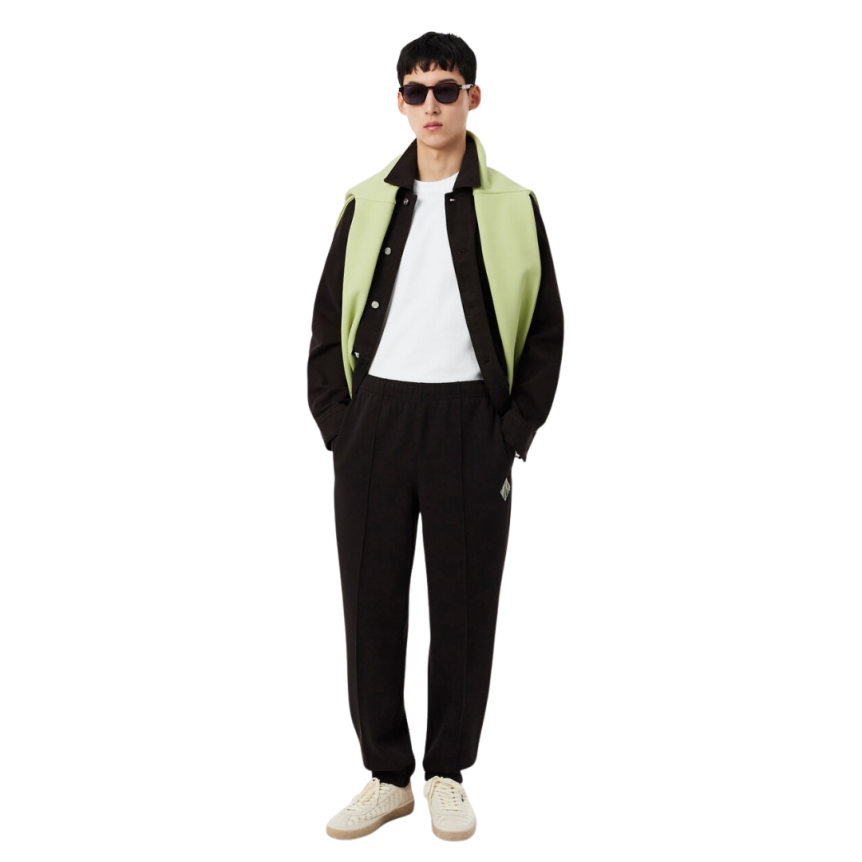 T-shirt LACOSTE manche courte jersey coton blanc imprimé court de Tennis dos