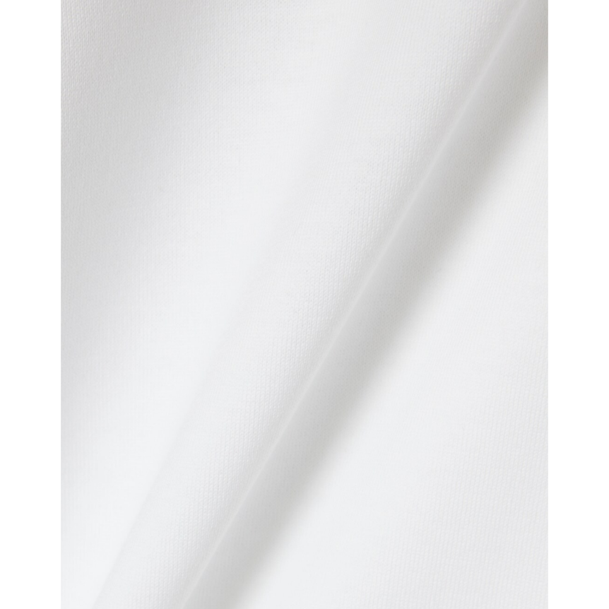 T-shirt LACOSTE manche courte jersey coton blanc imprimé court de Tennis dos