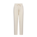 Pantalon de survêtement court laine vierge cachemire écru taille élastique