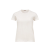 T-shirt col rond cintré coton jersey blanc logo