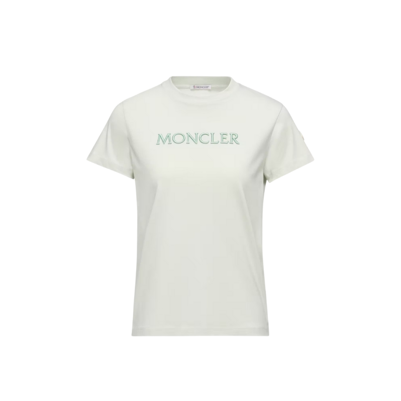 T-shirt col rond coton vert...