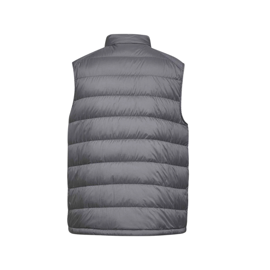 Doudoune sans manches gilet MONCLER Barthe nylon matelassé gris