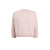 Pull col rond manche 3/4 Sabina cachemire laine mohair rose pale