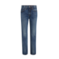 Jean droit Farley denim coton bleu taille mi haute