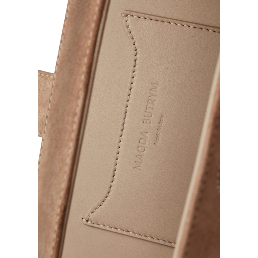 Sac pochette MAGDA BUTRYM Apolonia Petit daim beige  breloque fleur