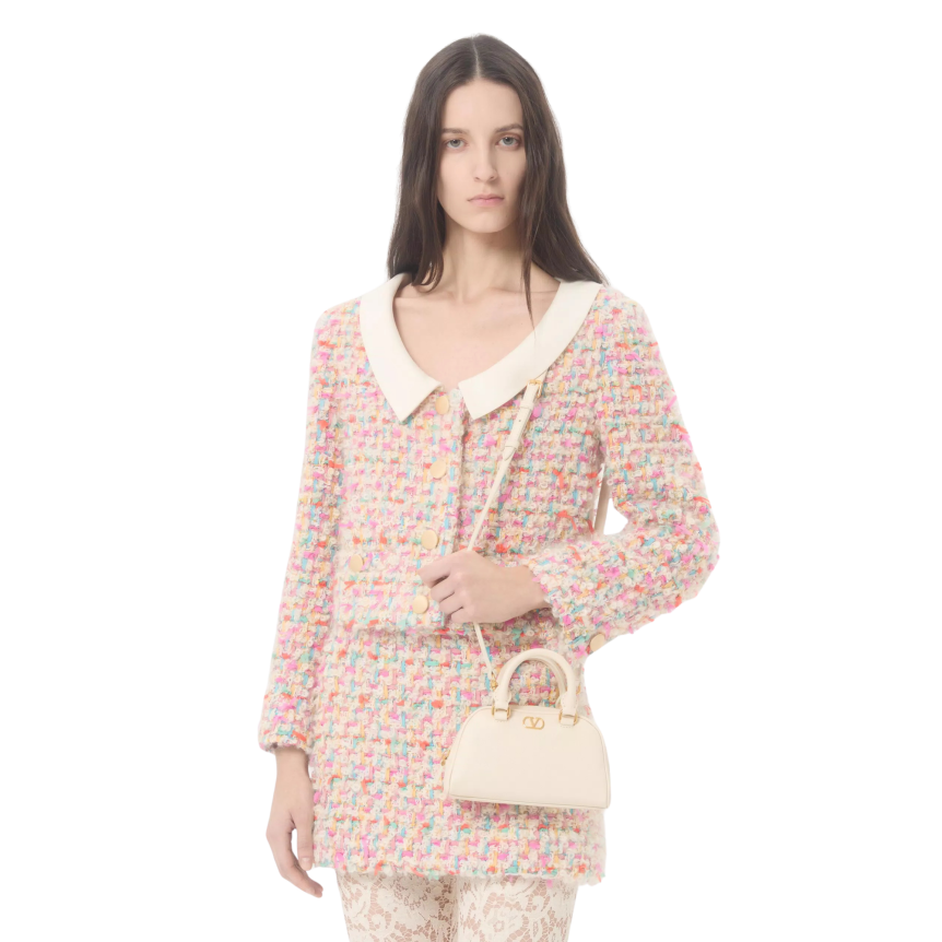 MINI DOME ECRU FERMETURE DORE