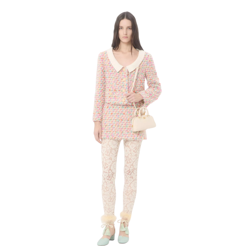 MINI DOME ECRU FERMETURE DORE