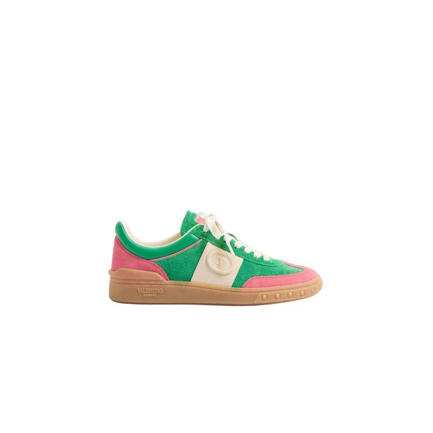 Baskets VALENTINO Upvillage Crosta daim vert rose
