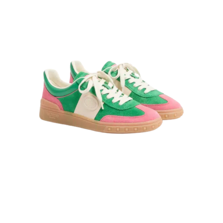 Baskets VALENTINO Upvillage Crosta daim vert rose
