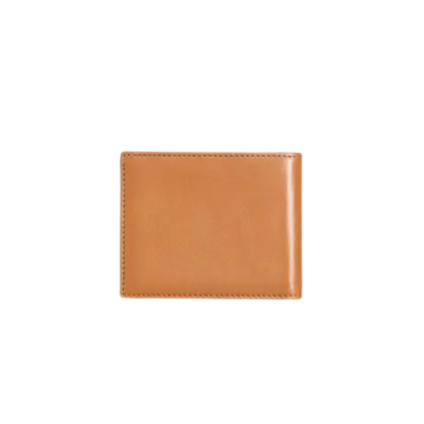 Portefeuille VALENTINO Viva Superstar cuir noir V logo camel