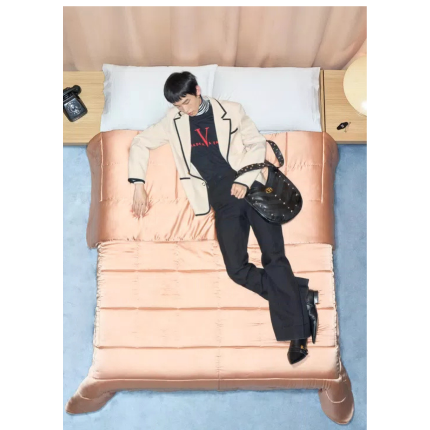 T-shirt VALENTINO manche courte col rond coton noir Made in Valentino rouge