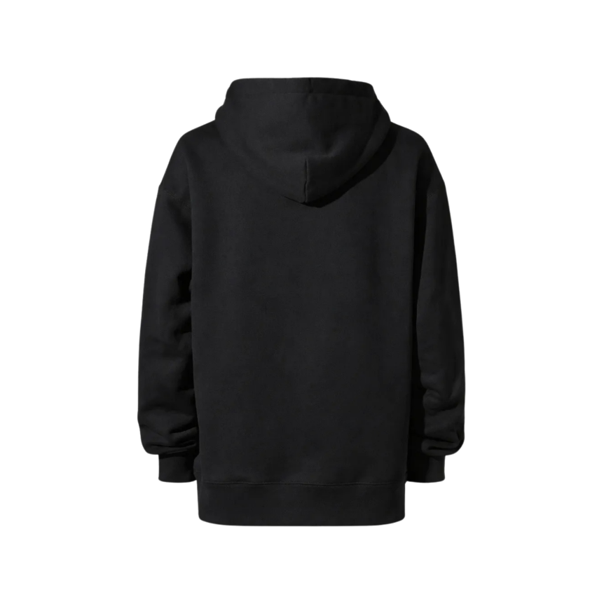 Sweat-shirt à capuche hoodie coton noir Chez Valentino écruU