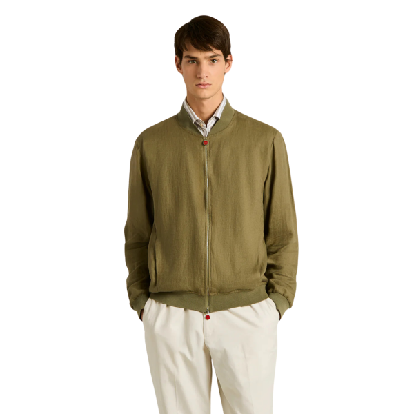 Blouson teddy KITON lin kaki