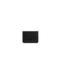 Porte-cartes cuir lisse noir cœur noir