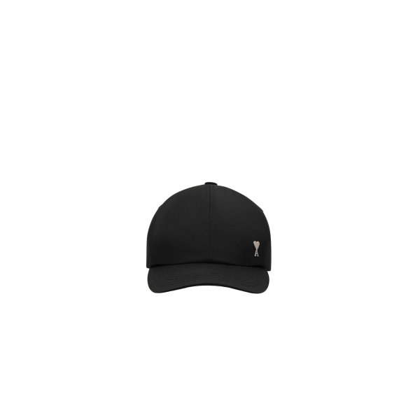 Casquette AMI Paris nylon noir cœur métal