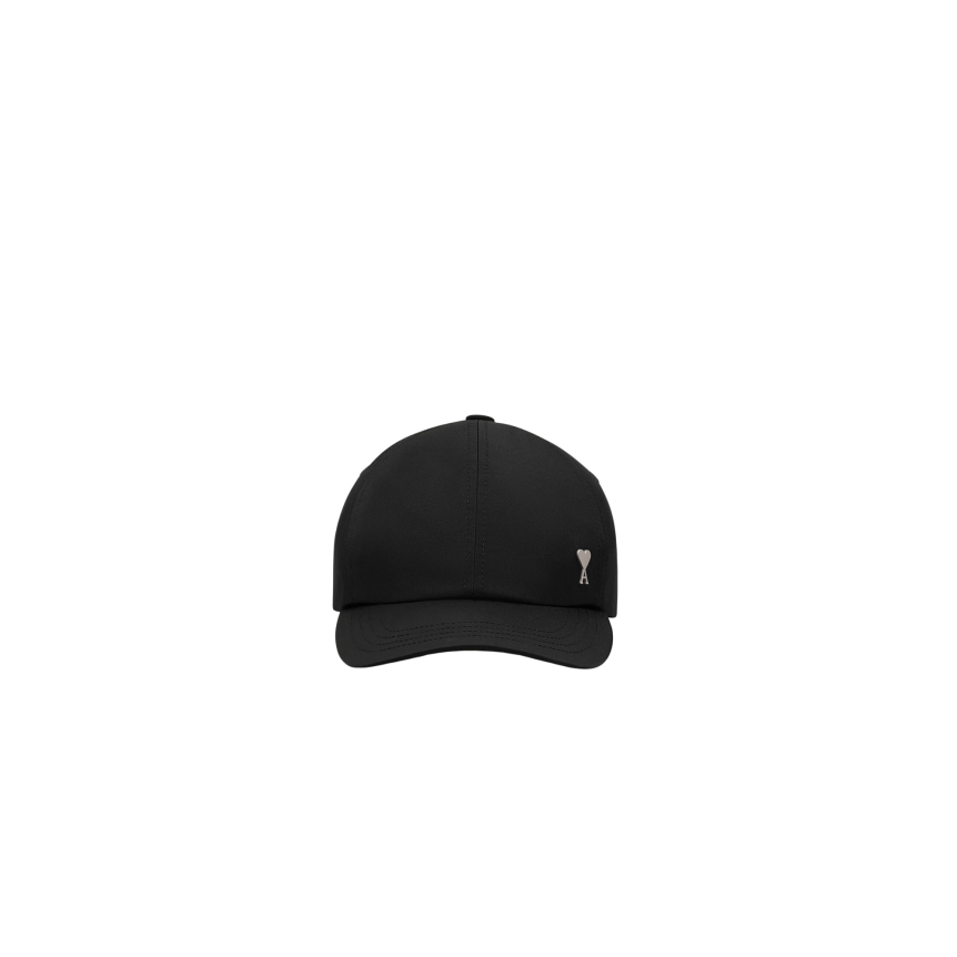 Casquette AMI Paris nylon noir cœur métal