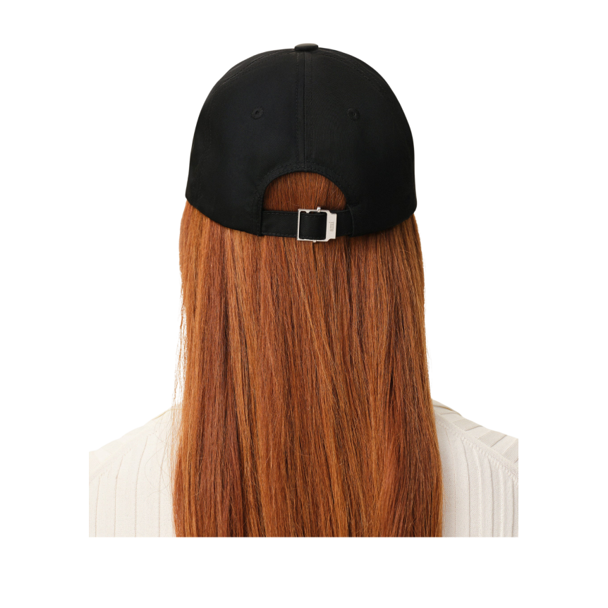 Casquette AMI Paris nylon noir cœur métal