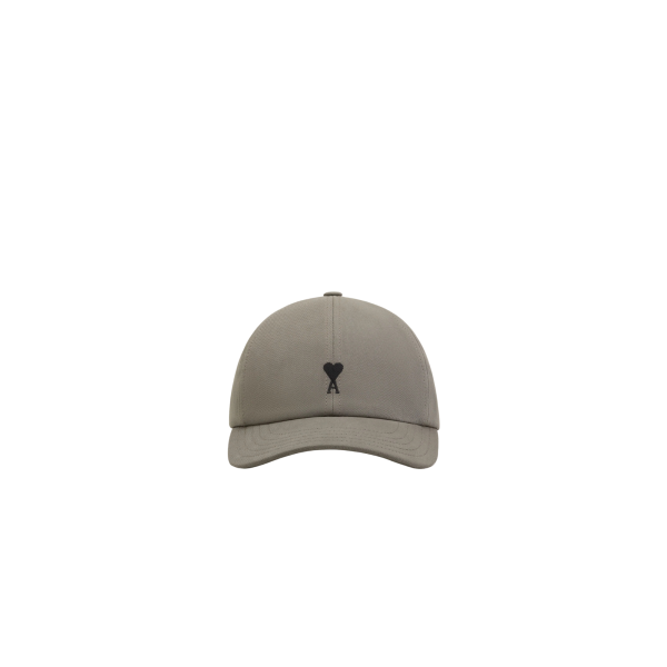 Casquette AMI Paris coton gris broderie cœur noir