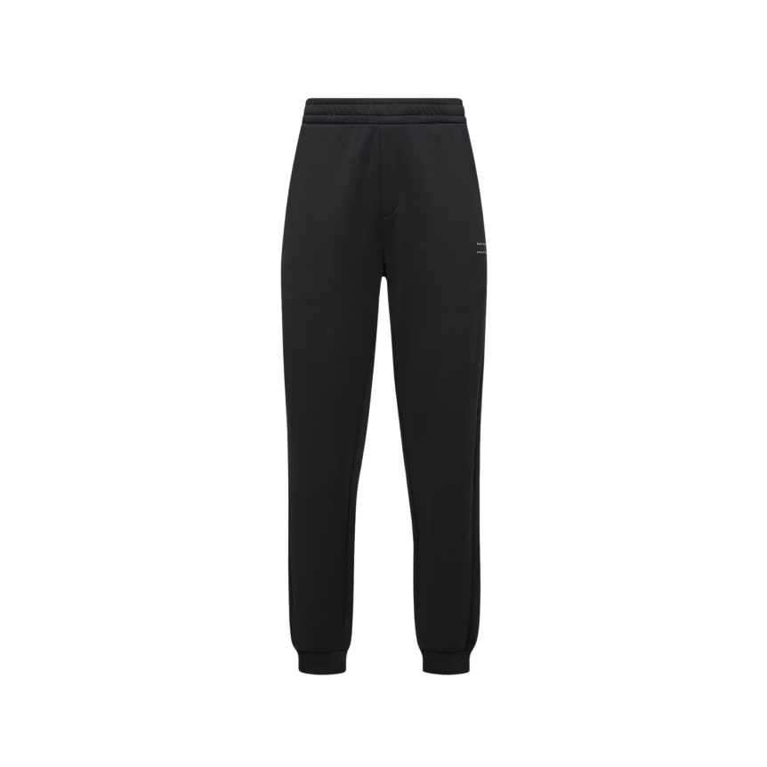 Pantalon de survêtement MONCLER Jogging molleton coton noir logo noir