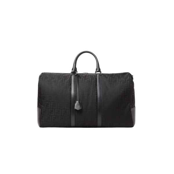 Sac de voyage FENDI grand modèle nylon FF cuir noir