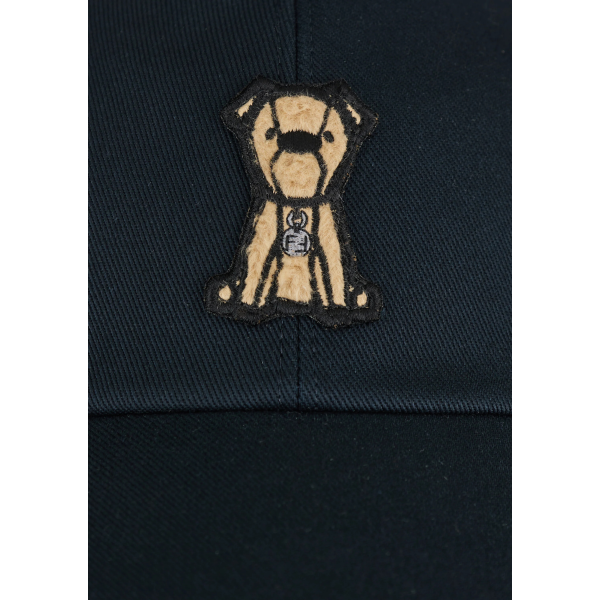 Casquette FENDI gabardine coton bleu marine Chien