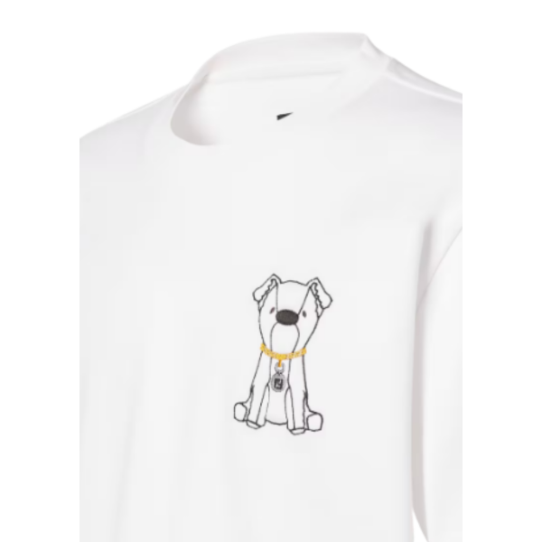 T-shirt col rond FENDI coton blanc Chien Ito