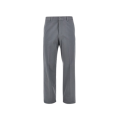 Pantalon cigarette gabardine coton stretch gris logo micro FF métal